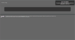 Desktop Screenshot of none.org