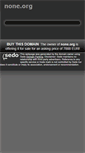 Mobile Screenshot of none.org