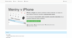 Desktop Screenshot of iphone.none.sk